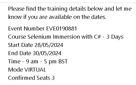 3 day course 1