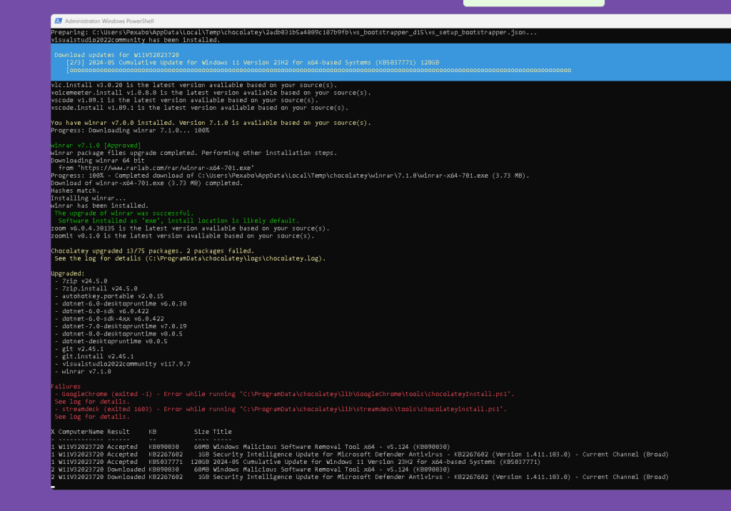 todays updates overloading 1