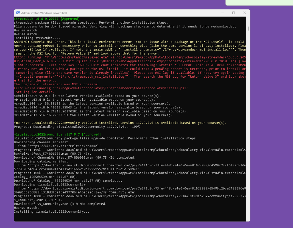 todays updates overloading 2