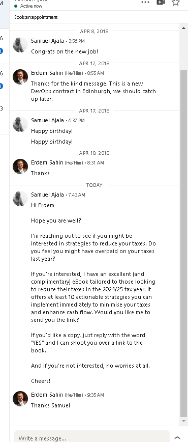 linkedin sales messages 1