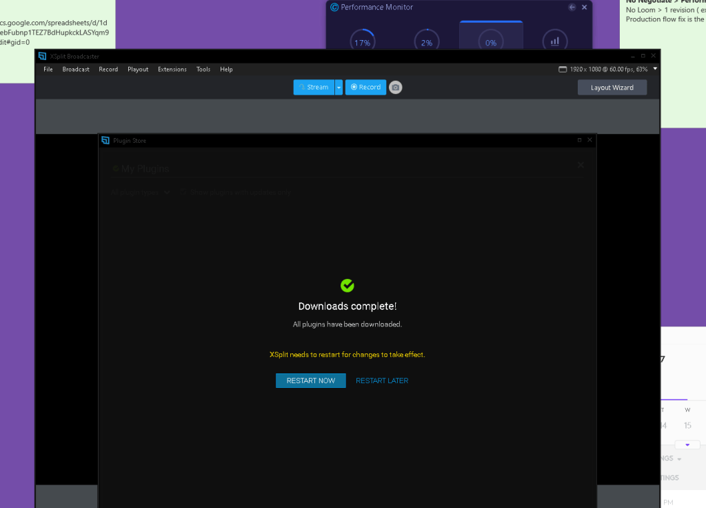 xsplit updates and 3