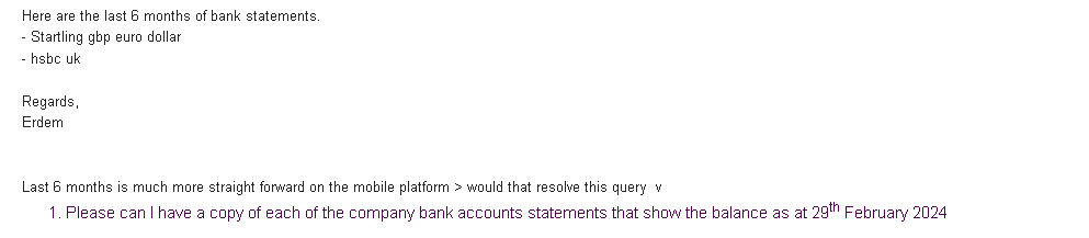 accountant query and 1