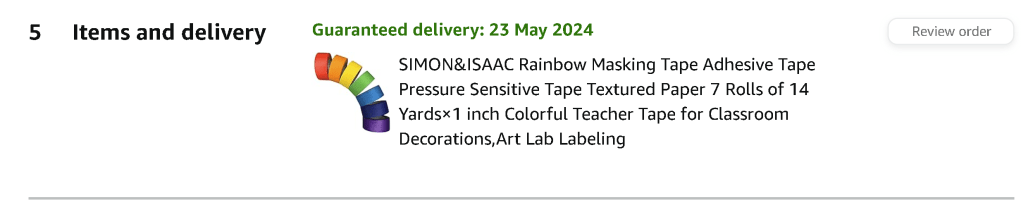 masking tape and 1