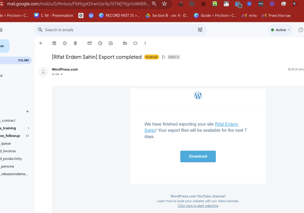 backing up wordpress 3