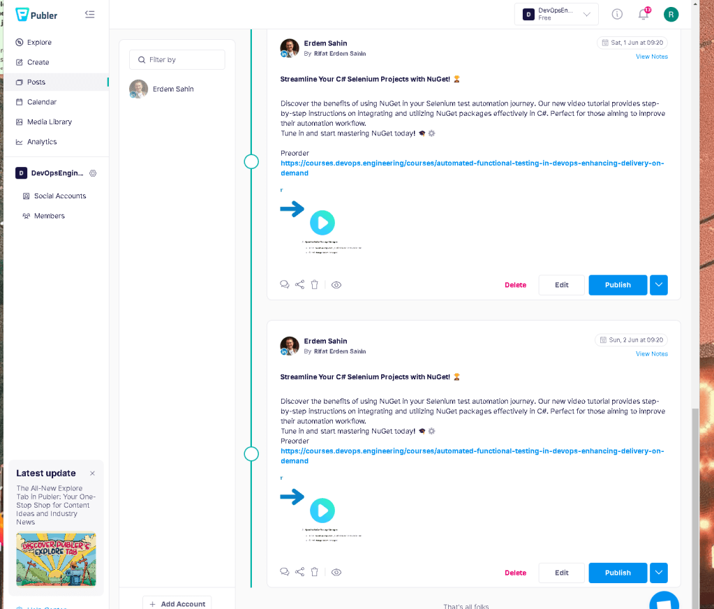 posting with publer 1