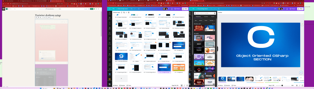 training desktops setup 2