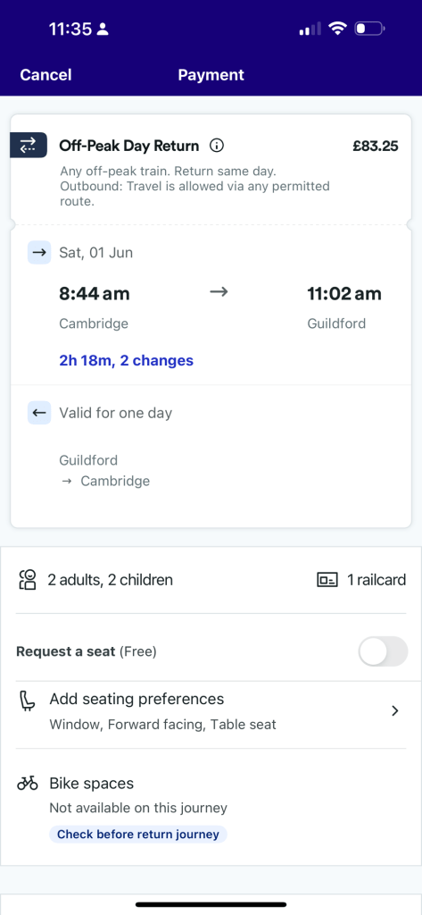 travel plan guildford 16