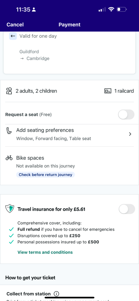 travel plan guildford 17