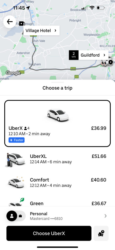 travel plan guildford 7