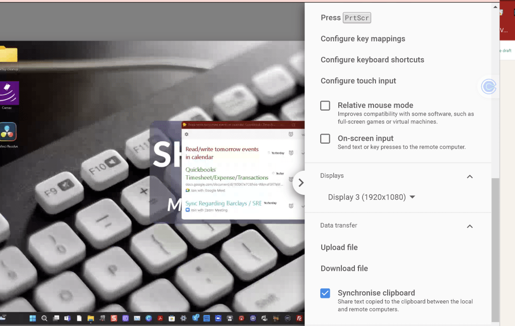 remote desktop with 2