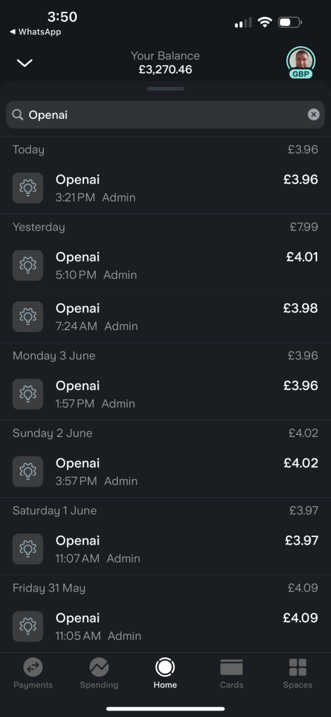 openai costs building 1