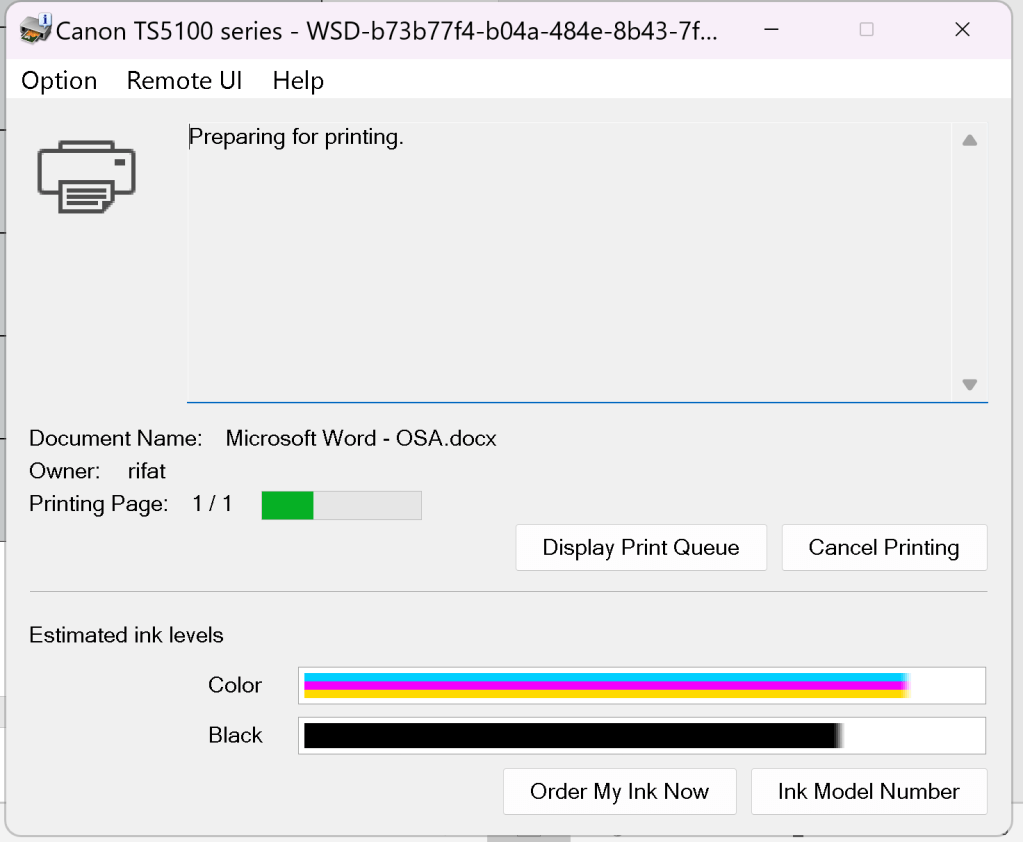 canon home printer 1