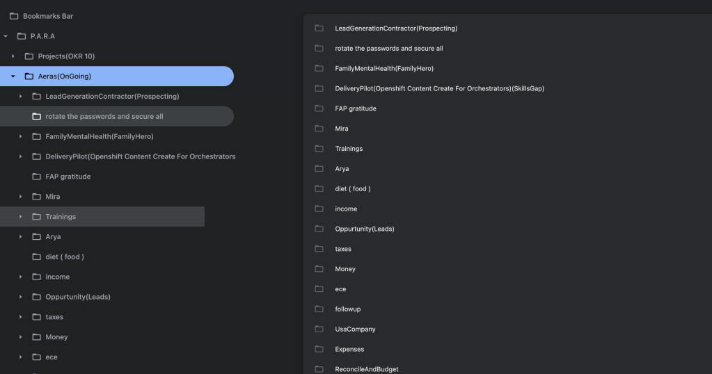 project compare bookmarks 4