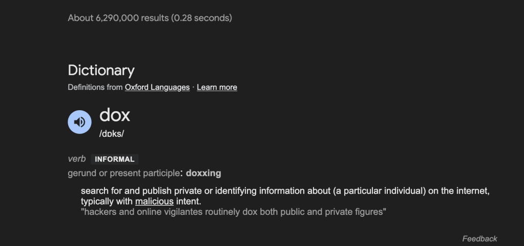what is doxxing 1