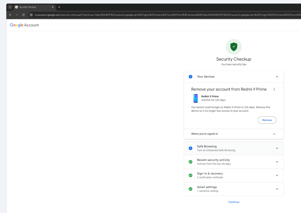 recreate profile chrome 21