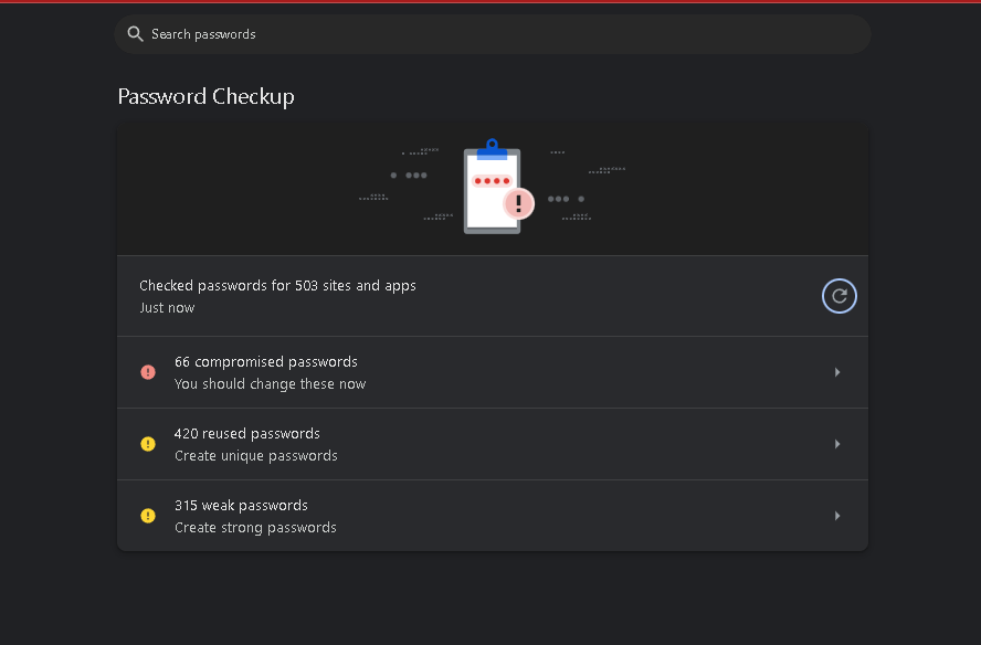 recreate profile chrome 6