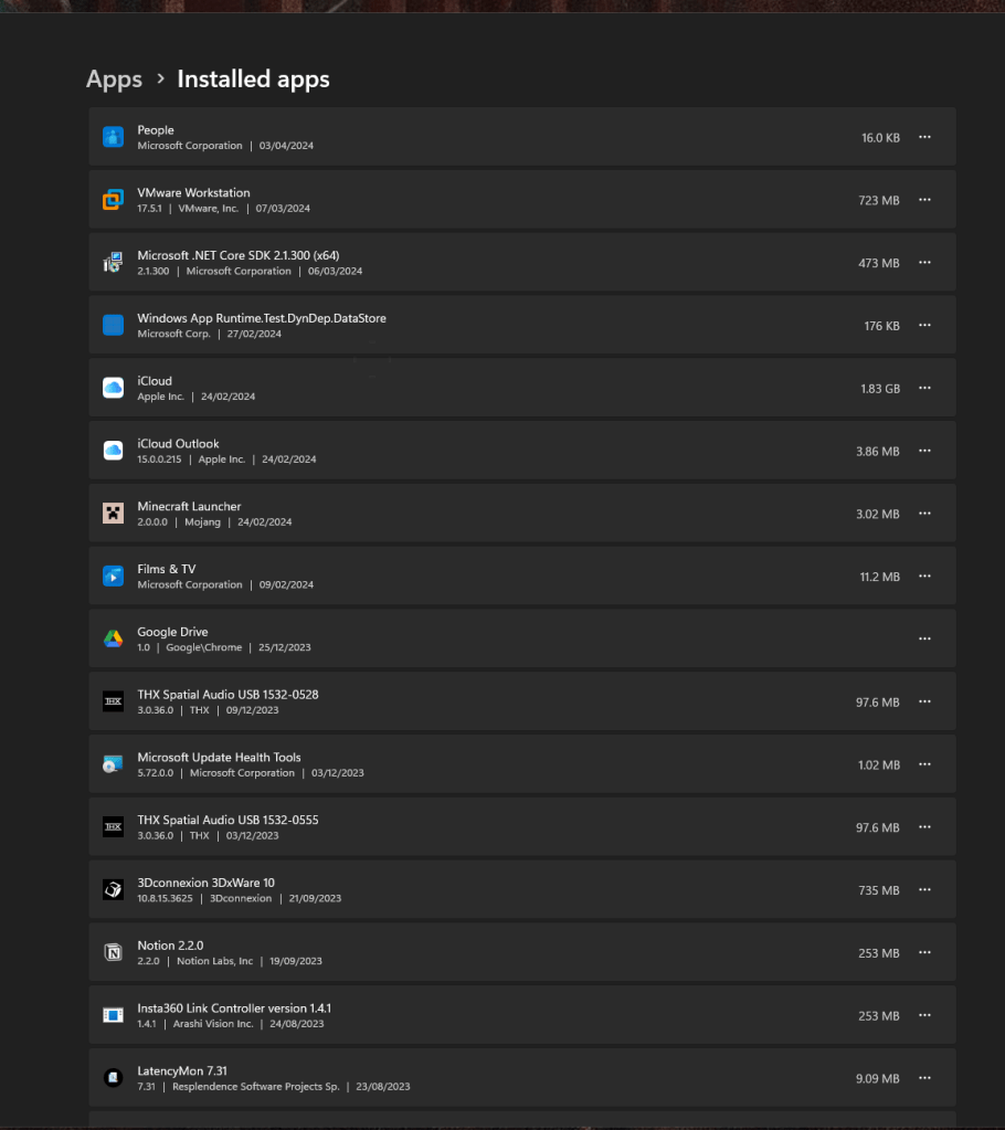 essential software for 11
