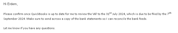 preparing for vat 1