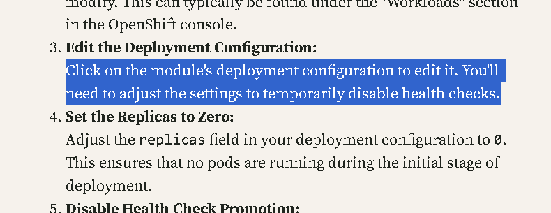 disabling health check 30