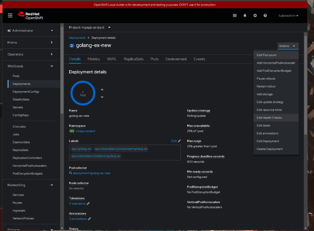 disabling health check 44