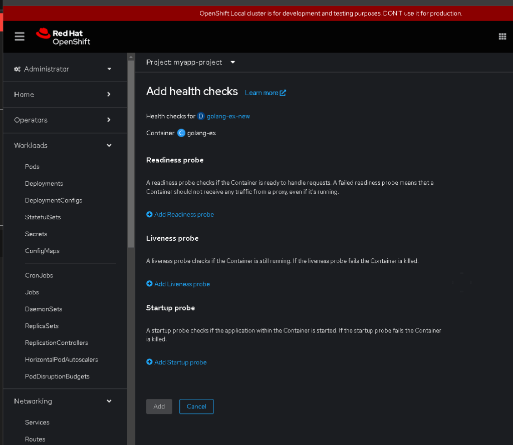 disabling health check 50
