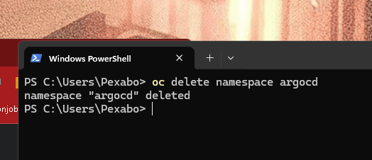 argocd installation on 16