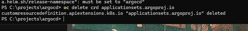 argocd installation on 29
