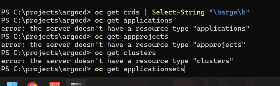 argocd installation on 34