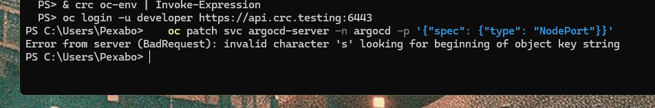 argocd installation on 4