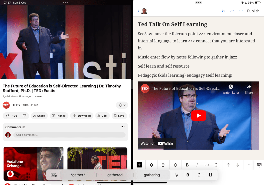 ted talk on 1