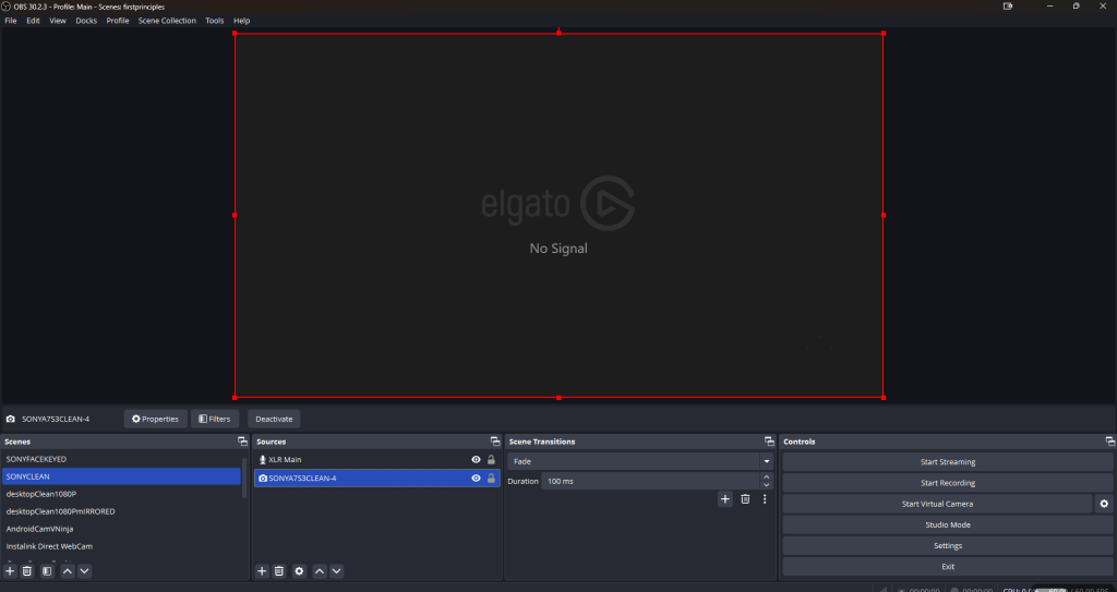obs not picking 1