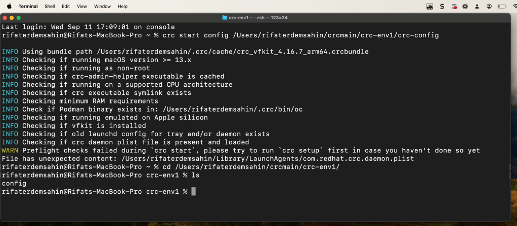running two crc 15
