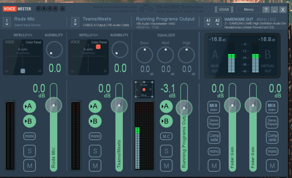 fixing voicemeeters red 1