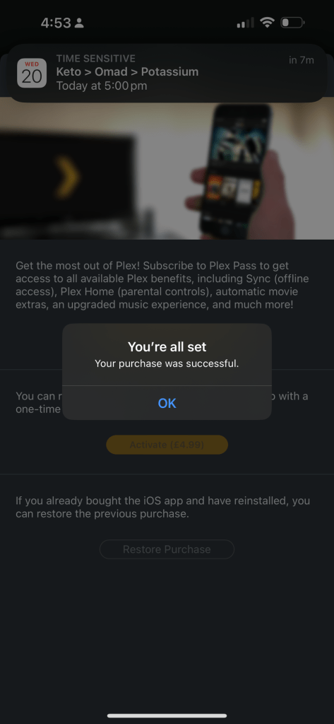 plex upsell the 5