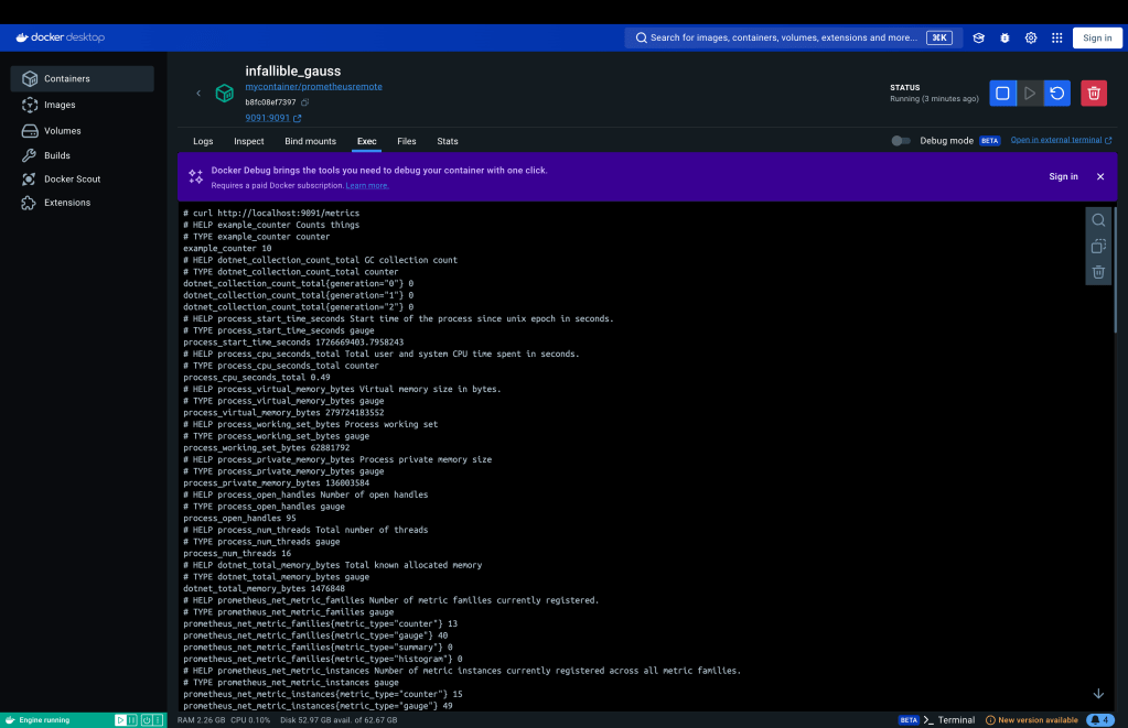 accessing prometheus metrics 10