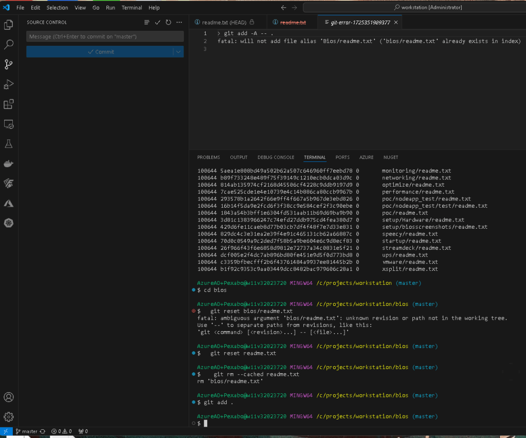git errors out 7