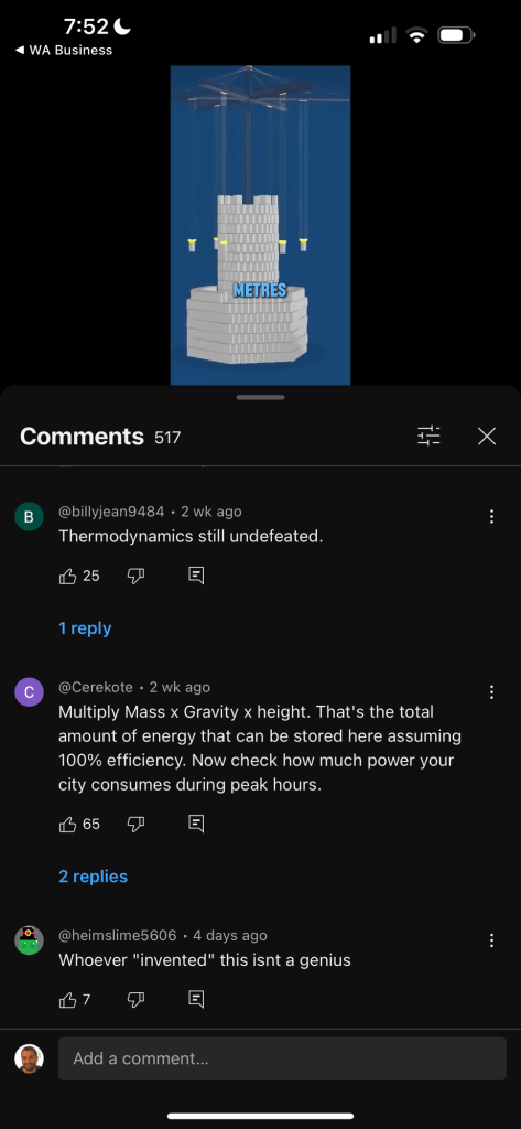 gravity energy and 1