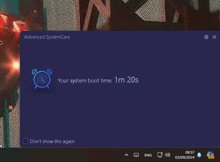 faster start time 1