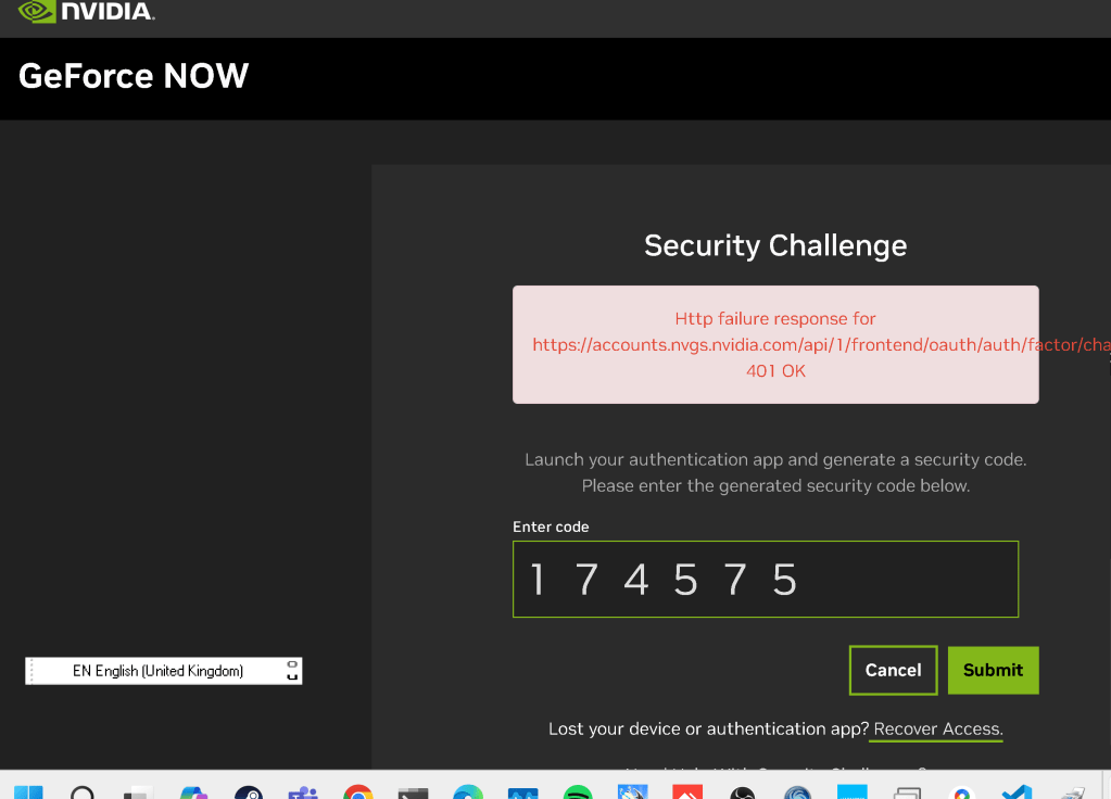 unable to cancel 9