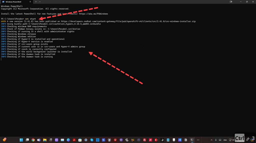 troubleshooting openshift crc 1