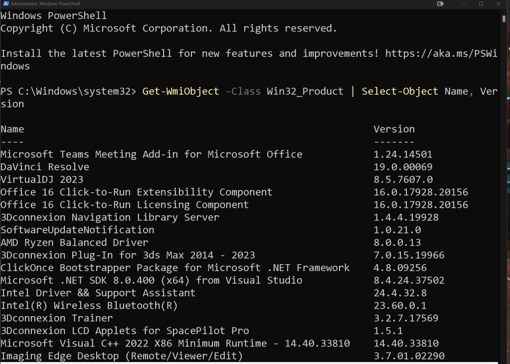 exploring installed software 2