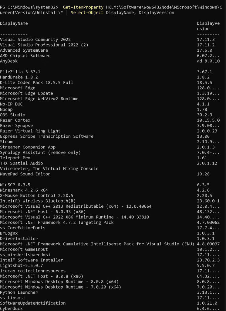 exploring installed software 4