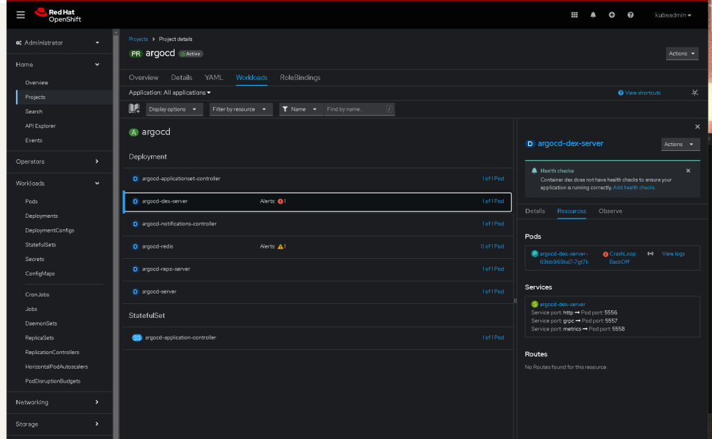 argocd development logs 10