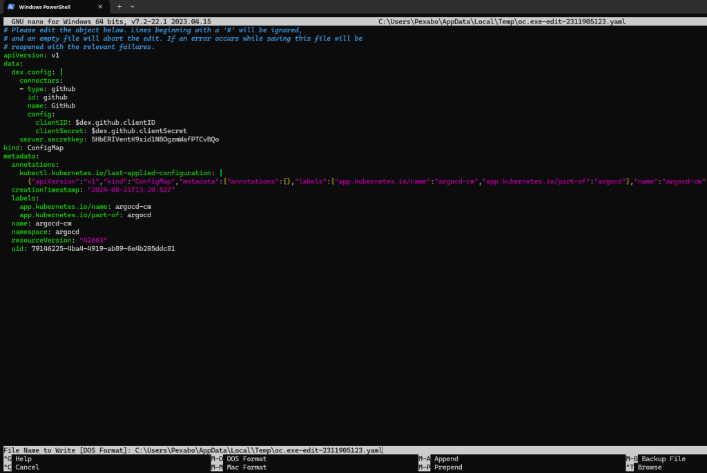 argocd development logs 32