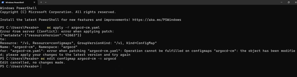argocd development logs 33
