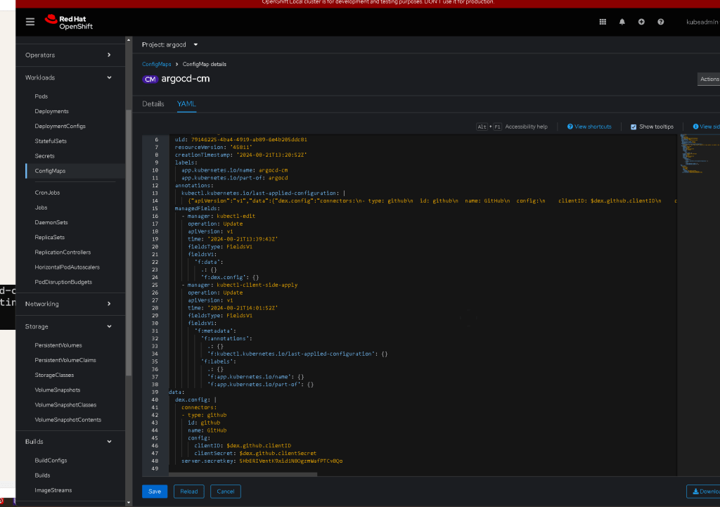 argocd development logs 41