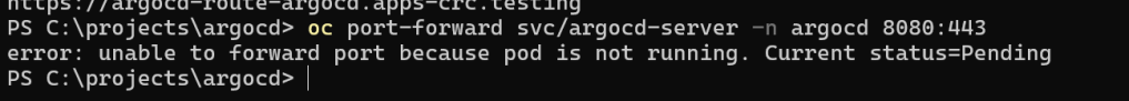argocd development logs 64