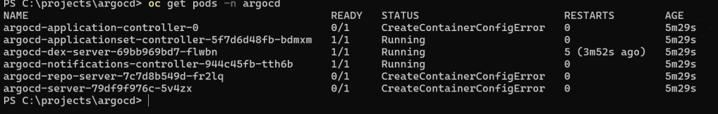 argocd development logs 65