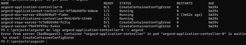 argocd development logs 66
