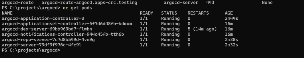 argocd development logs 73